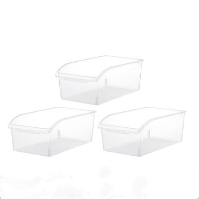 China New Freshness Preservation Lovy Style Refrigerator Storage Box Container Holder Tray Set Fruits Vegetable Food Storage Box for sale