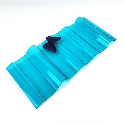 China High Quality Hotel Color Coated PC Roofing Sheets Polycarbonate Corrugated Sheets For Roofing for sale