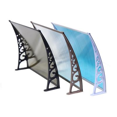 China Window Shading Outdoor Window Tent Door Canopy DIY Polycarbonate Awning Tent Metal for sale