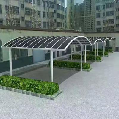 China Car Parking 2 Car Metal Parking Lot Aluminum Curved Parking Lot for sale