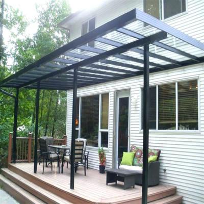 China Modern Garden Yard Tent Awning Balcony Deck High Grade Patio Rain Proof Aluminum Balcony Awning Overkapping for sale