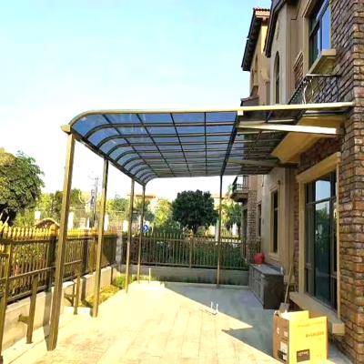 China Modern Polycarbonate Canopies Balcony Awning Aluminum Door Canopy Patio Furniture With Canopy for sale