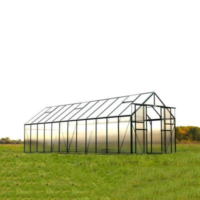 China Easily Assembled Aluminum Metal Houses Sell Small Mini Low Cost Polycarbonate Frame Polycarbonate Garden Green House Used Commercial Greenhouse for sale