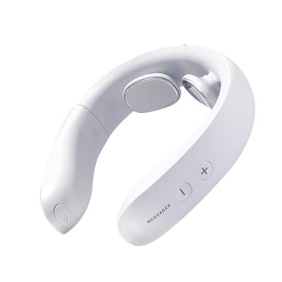 China Smart NECK Massager with Electric Pressure Point Massager Neck Heat Pulse Travel 3D Wireless Neck Massager for sale