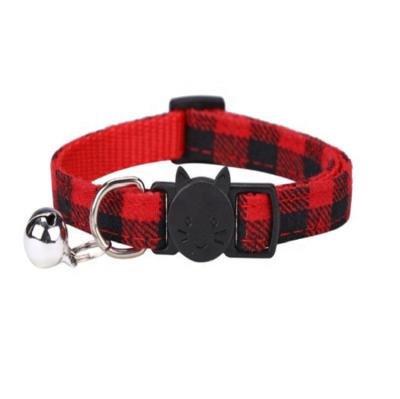 China Wholesale Fashion Viable Cheapest Supplier Pet Collar For Dog British Color Luxury Pet Cat Collar for sale