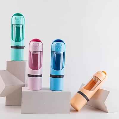 China Automatic Automatic Pet Drinker Dog Rolls Water Bottles Pet Plastic Water Bottle Portable Pet Water Bottle for sale