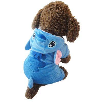 China 2021 Autumn And Winter Thicken And Dot Small Warm Cute Flannel Dog Halloween Costume Pet Viable Clothes for sale