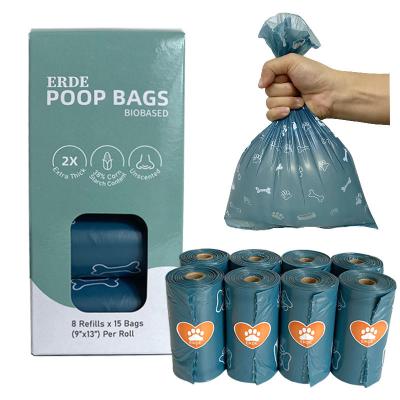 China Sustainable Wholesale Manufacturer Eco Friendly Custom Dog Poop Bags Disposable Degradable Garbage Bag For Dog Walking for sale