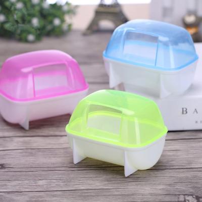 China Viable Hamster Supplies Thicken Plastic Sand Tub Container Pet Spa Bathroom Bath Sand Room Grooming Tub for sale