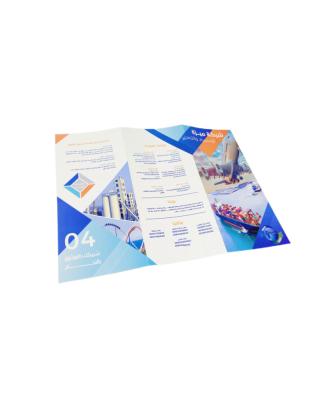 China Advertising Brochure Custom Design Digital Leaflet Printing Cheap Catalog Flyer Booklet Paper Triplex Brochure for sale