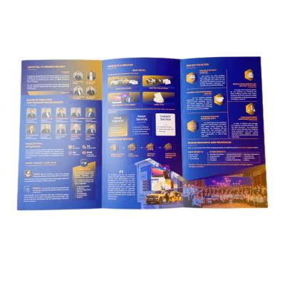 China High End Cheap Advertising Brochure Price Booklet Printing Custom Book Art Catalog Brochure Leaflet Flyer Magazine Paper Printing Offset Printing for sale