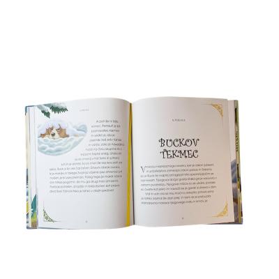 China paper & Custom Printing Easy English Cardboard Book Story Book For School Children Kids Softcover Fancy Art Surface Finish Work Paper Board Color for sale