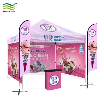 China 10ft Aluminum Alloy Aluminum Frame Waterproof Coating Trade Show Custom Logo Events Tank Tent for sale