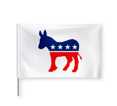 China THEFT Fade Resistant Double Stitched 3' x5 Democratic Party Flags for sale