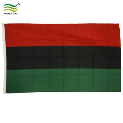 China UNIA-ACL African American FLYING Green Black Red Flag - 3 x 5 ft / 90 x 150 cm for sale