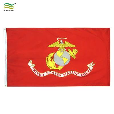 China Flying 90x150 cm Printed Polyester UNITED STATES MARINE CORPS Flag for sale