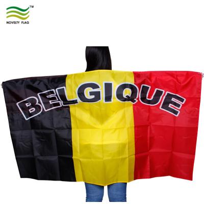 China Other 90x150cm Custom Belgium Fan Sports Cape Corps Flag for sale