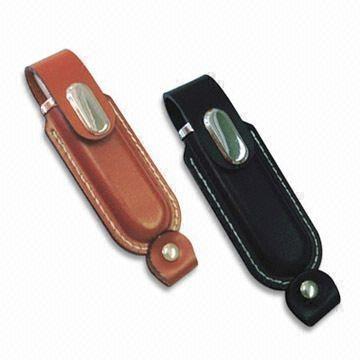 China 4GB 8GB 16GB 32GB Leather Memory Card USB Pen Drive Leather USB Flash Drive for sale