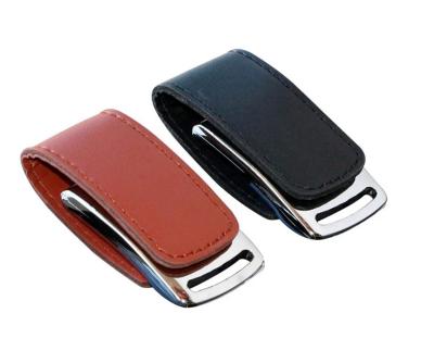 China 4GB 8GB 16GB 32GB Leather Memory Card USB Pen Drive Leather USB Flash Drive for sale