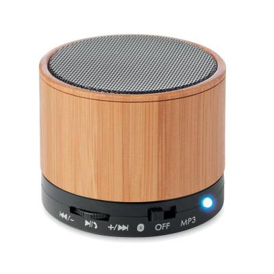 China Wireless Charger For Mobile Phone Speaker Bamboo Wireless Mini Speaker Portable Speaker for sale