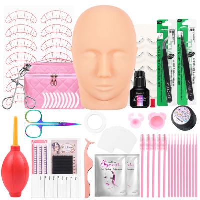 China Fashion False Eyelashes Lash Extension Kit Professional Makeup Tools Individual Eye Lash Handmade Training Kit Women Beauty Supplier for sale