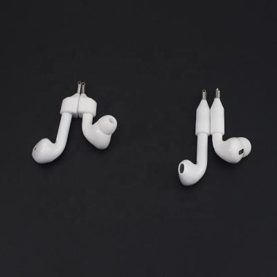 China Customized Fashion Wholesale Earphone Anti Lost Magnetic Holder For Earbuds TWS Earbuds Wireless Stainless Steel White Color for sale