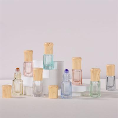 China Wholesale New Arrival TOSUN Perfume Oil Rollball Glass Bottles Octagon 3ml Octagon Shape Cosmetic Wholesale Color For Essential Oils Supplier for sale