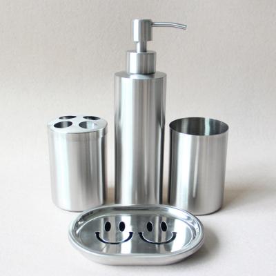 China Viable Wholesale High Quality TOSUN 304 Stainless Steel 4 Pieces Set Accessory Bathroom Products Set Supplier for sale