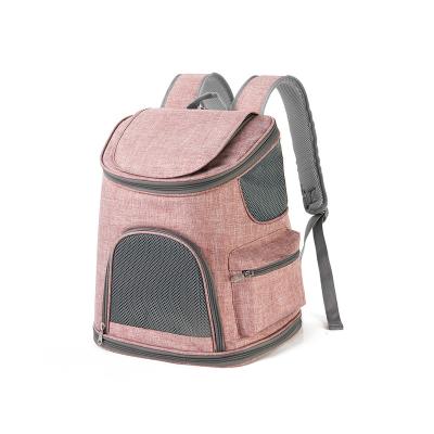 China New Cat Outdoor Travel Breathable Comfortable Portable Folding Dog Pet Carrier Sustainable Bag Hanpanda for sale