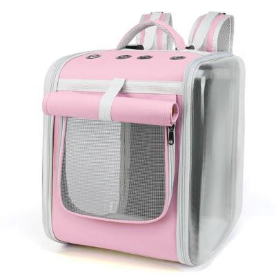 China Dog Cat Cages Carriers Backpack Fashion Viable Breathable Travel Cat Bag Pet Backpack for sale