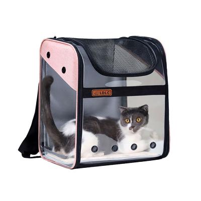 China Factory Direct Selling PVC Clear Window Breathable Breathable Dog Cat Travel Walking Backpack Carrier Bag for sale