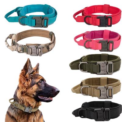 China OEM / ODM Personalized Tactical Dog Collar And Military Waterproof Strong Training Leash Durable for sale