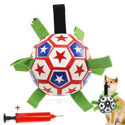 China Interactive Dog Toy Dog Soccer Ball With Original Amazon Manufacturer Grab Tags Viable Success Product for sale