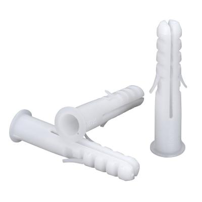 China Hot Selling Eco-friendly Expand Wall Plug Plastic Expansion Tube Screws Gray Small Package Plastic Wall Anchor for sale