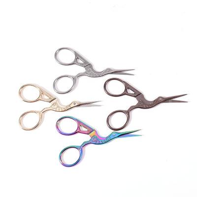 China Eco - Friendly Vintage Stainless Steel Handmade Stork Scissors Beautiful Beauty Shears for sale