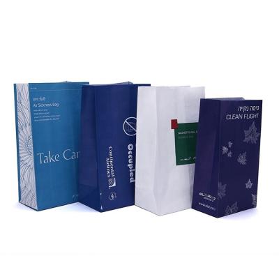 China Disposable disposable air sickness vomit airsickness small paper bags for sale