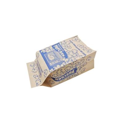 China Recycled Materials Seal Bag Popcorn Paper Box Greaseproof Logo Package Bag Butter Popcorn Customized Bag for sale