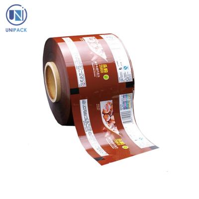 China Moisture Proof Custom Printed Plastic Roll Stock Microwave Popcorn Outer Packaging for sale