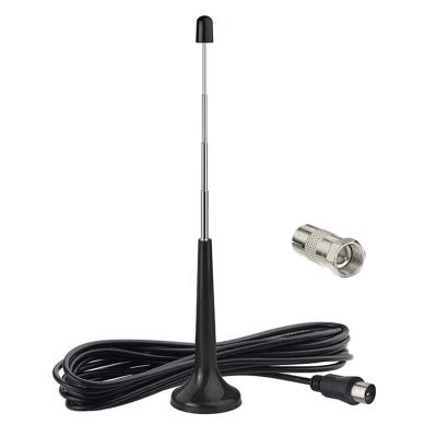 China 12cm - 36cm 5 Sections Telescopic Magnetic External Portable Digital HD TV Antenna Base Indoor/Outdoor Antennas For DAB USB TV Tuner/Digital TV Radio/DAB+ for sale