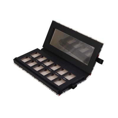 China 12 Grid Recyclable Mekup Kit Box Eyeshadow Palette, Customized Eyeshadow Box With Logo for sale