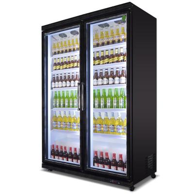 China Supermarket. Internet cafe. High Quality Commercial Beer Restaurant Display Fridge Transparent Glass Doors Refrigerator Drinks Cooler for sale