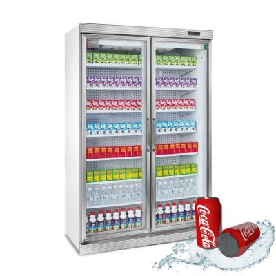 China Supermarket. Internet cafe. Refrigerated Vertical Beverage Restaurant Showcase Cooler Upright Display Commercial Beverage Cooler Refrigerators for sale