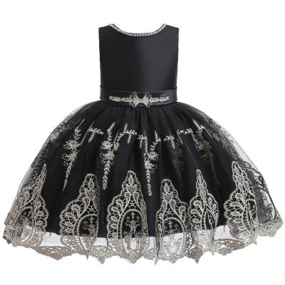 China 2022 Washable Princess Dress Gauze Shaggy Skirt Ball Gown Fold Sleeveless Support Girl Clothing Halloween Black Witch Cosplay Costume for sale