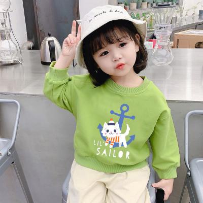 China Spring Hooded Print Fashion Washable Style Children's Clothing Letter Long Sleeve Children's Clothing for sale