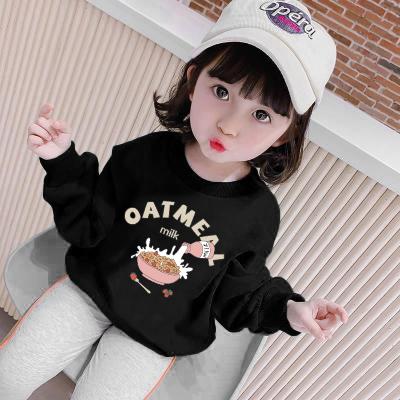 China Autumn Clothing Factory Cartoon Washable Wholesale Print Sweatshirts Cute Long Sleeved Sweater For Little Girls for sale