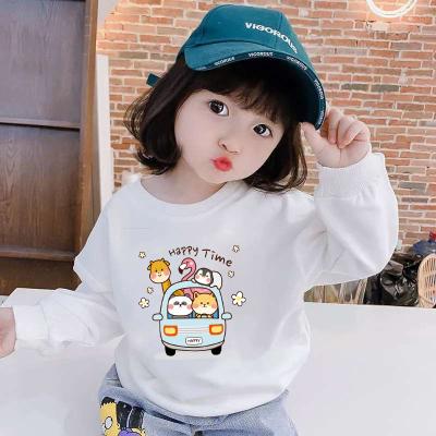 China Factory direct washable clothing printing children's casual pullover children's cartoon sweatshirt girls fall long sleeved hoodie for sale