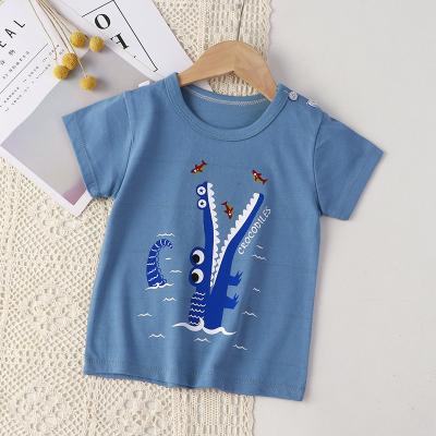 China Summer Compressed Boy's Clothing Children's Clothing Cartoon T-shirts Kids Wear Wholesale Boys Short Sweatsuits T-shirts Sleeve Kids Clothes for sale