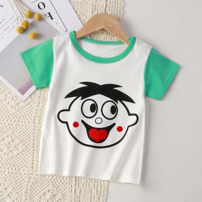 China Kids Clothing Fashion Boys Compressed Car Printing T-shirt Children Clothes Cartoon Sleeve T-shirt Boys Short Tops for sale