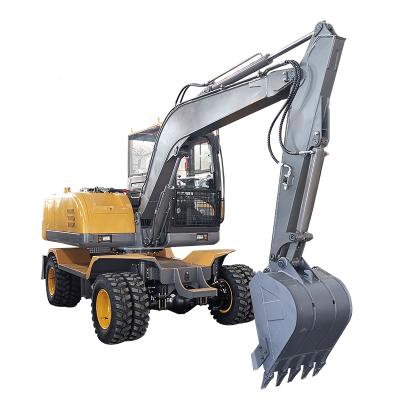 China Construction Material Shops Hydraulic Wheel Excavator For Sale Diesel Mini Excavator Bucket Teeth Types Excavator for sale