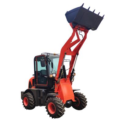 China Factory rated load 800kg 1000kg articulated china small wheel loader mini pay loader with CE EPA for sale